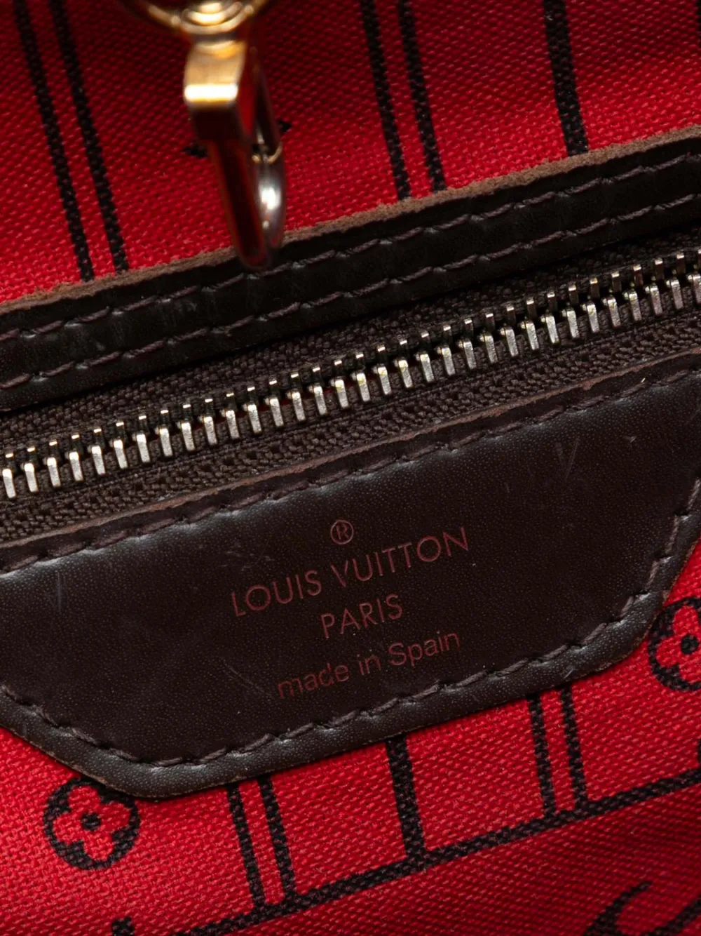 2013 Damier Ebene Neverfull Mm Tote Bag