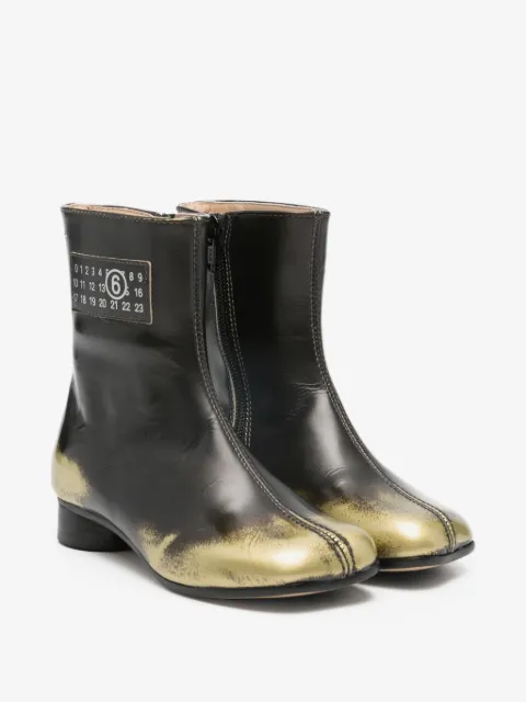 MM6 Maison Margiela Kids botas con parche del logo