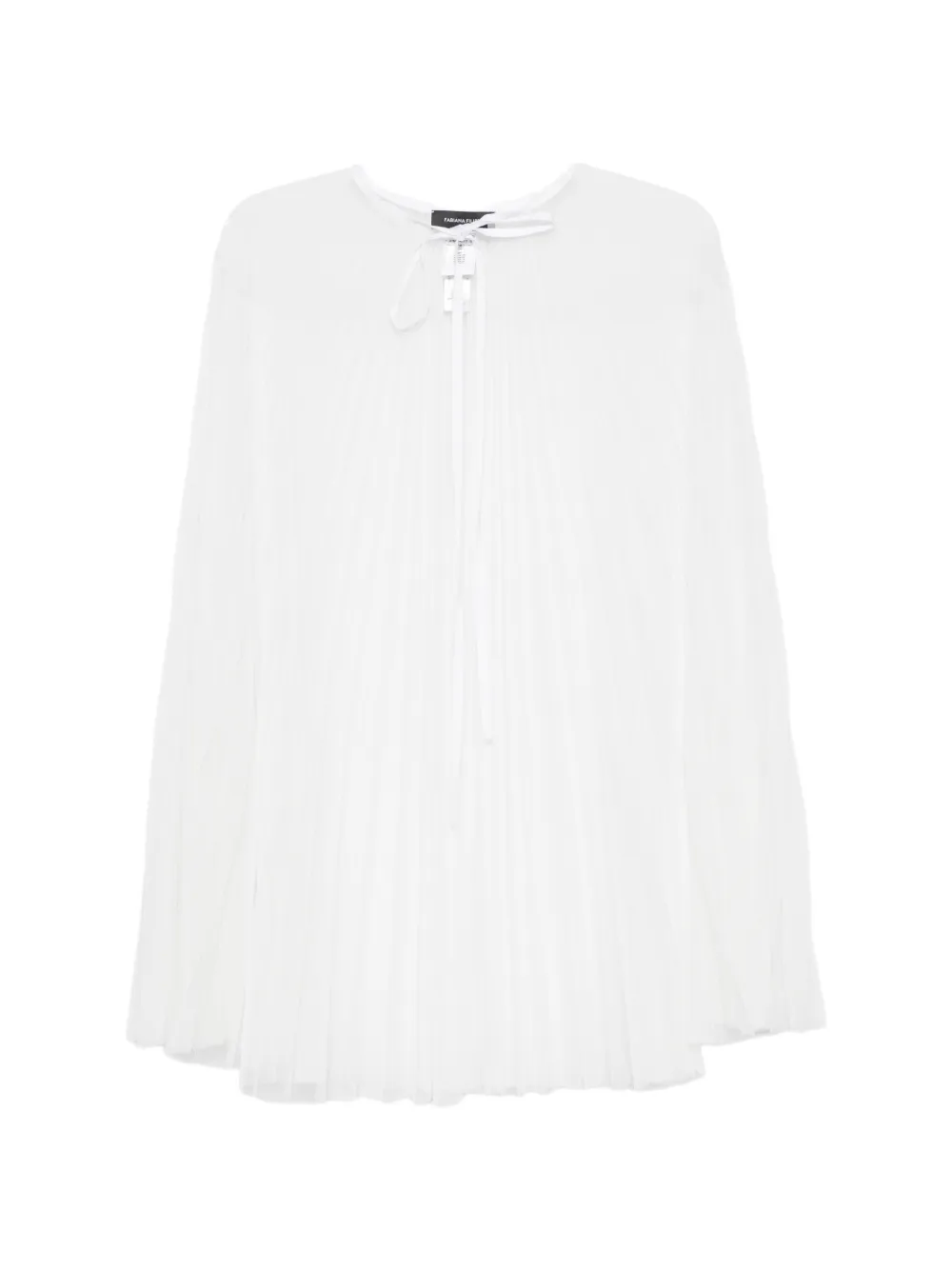 Fabiana Filippi pleated cape - Weiß