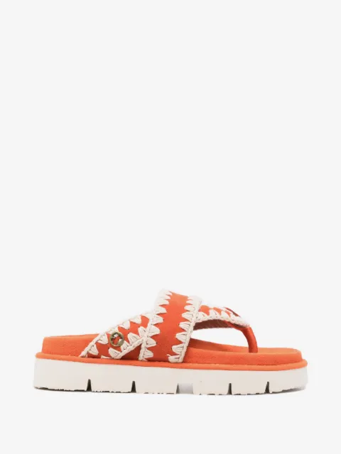 Mou crochet-detail sandals