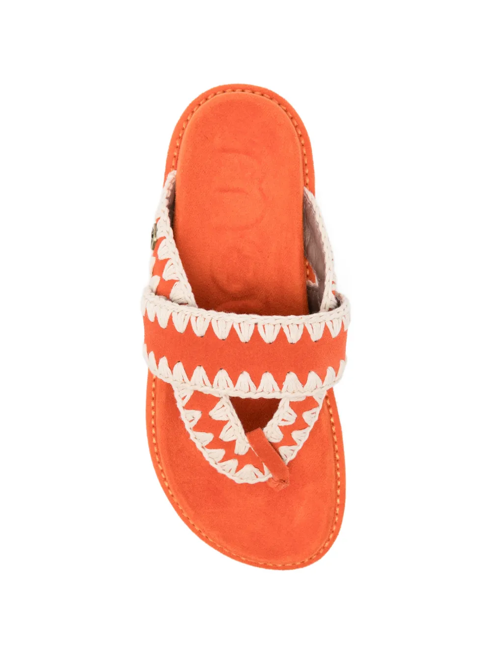 Mou crochet-detail sandals Oranje