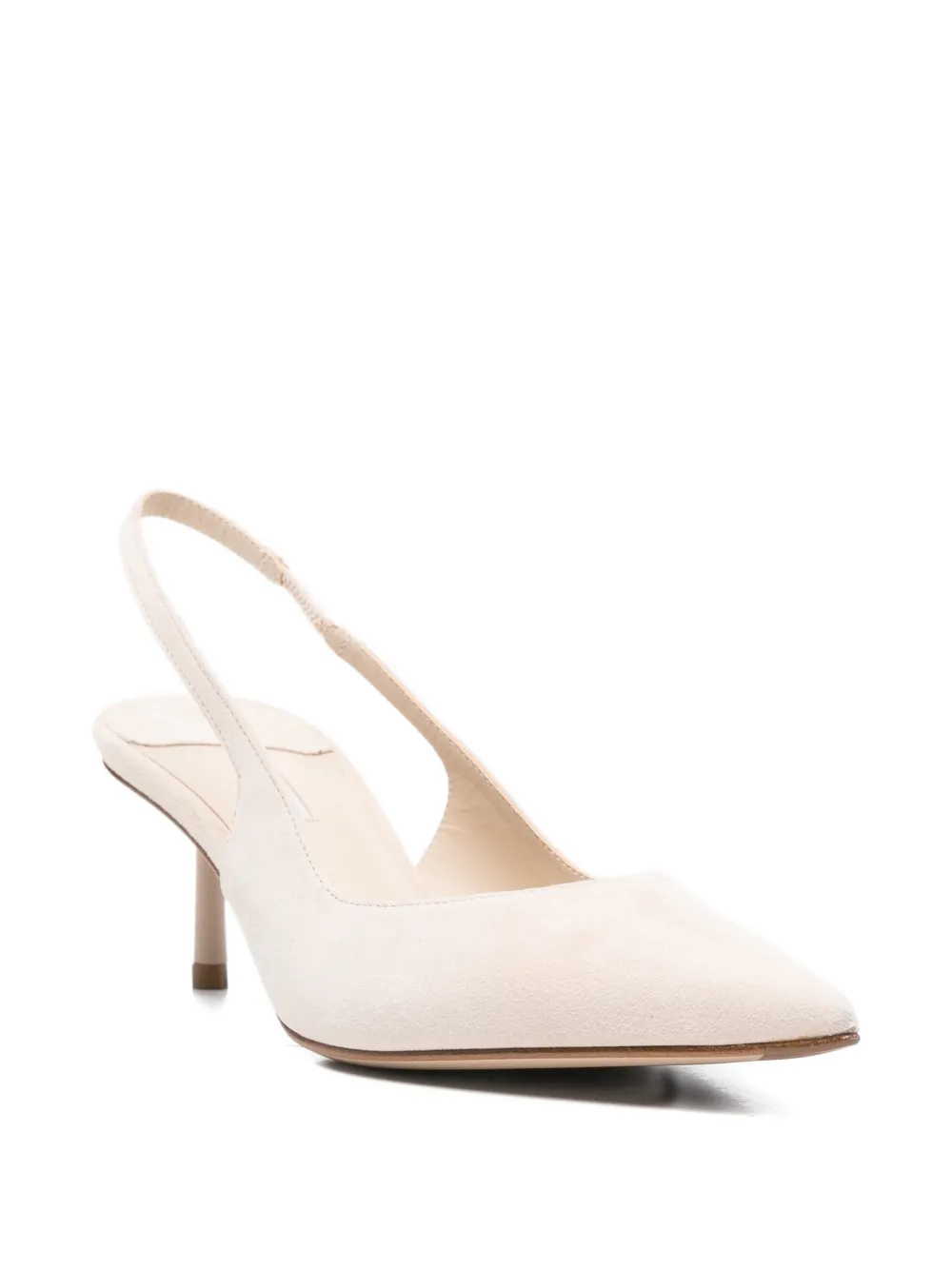Le Silla Slingback pumps met puntige neus Beige
