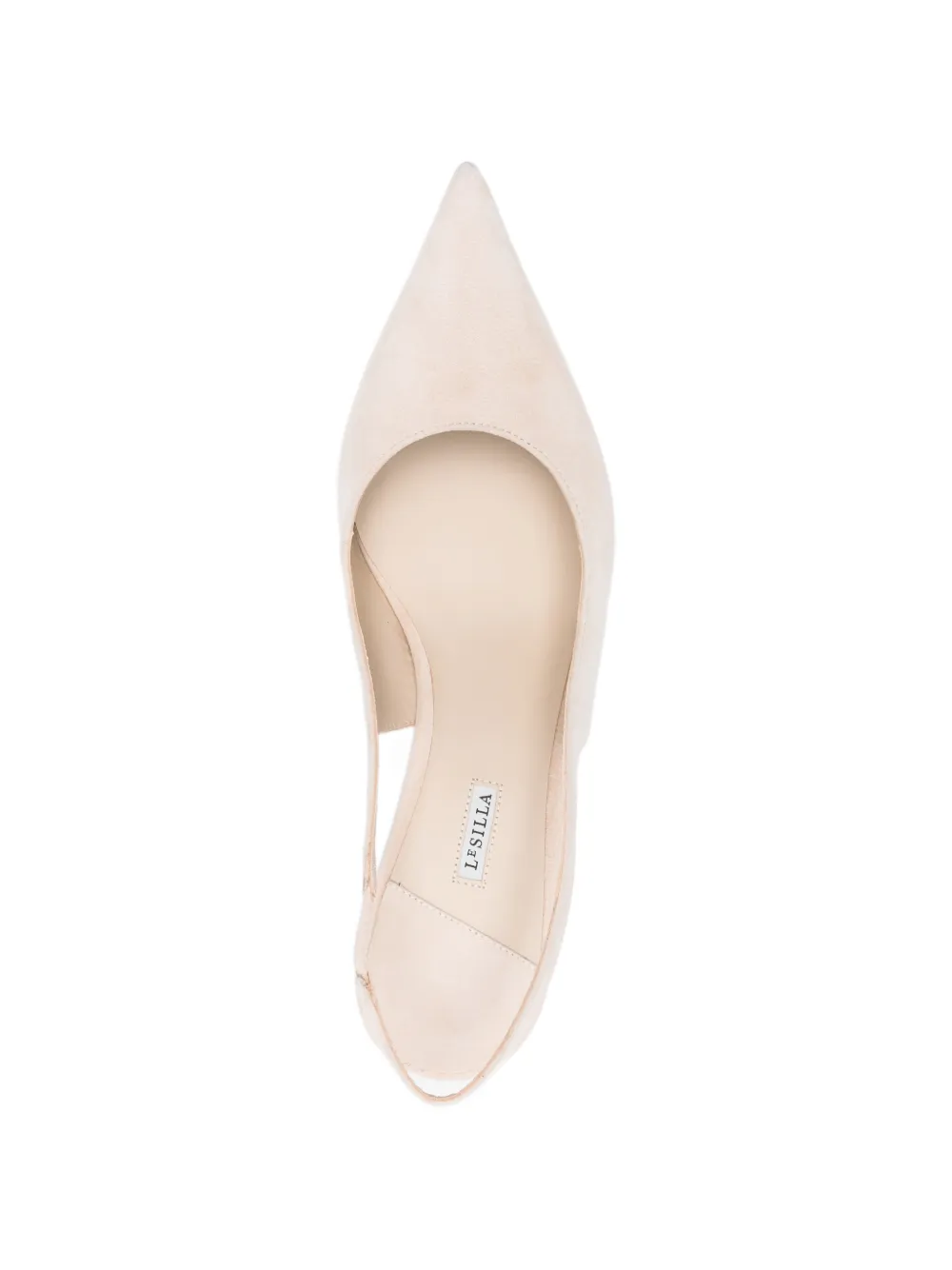 Le Silla Slingback pumps met puntige neus Beige