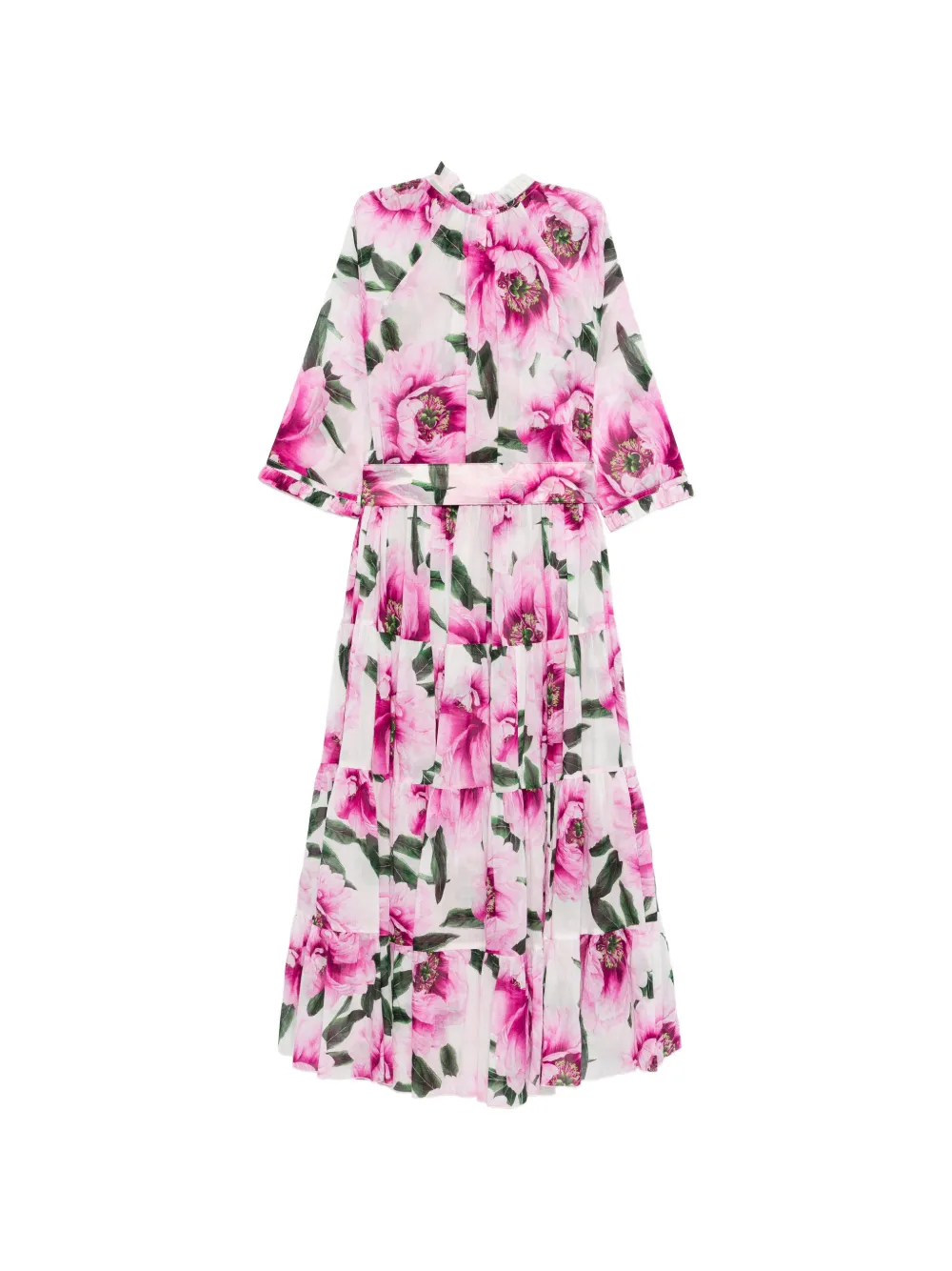  Samantha Sung Abito Midi A Fiori - Bianco 