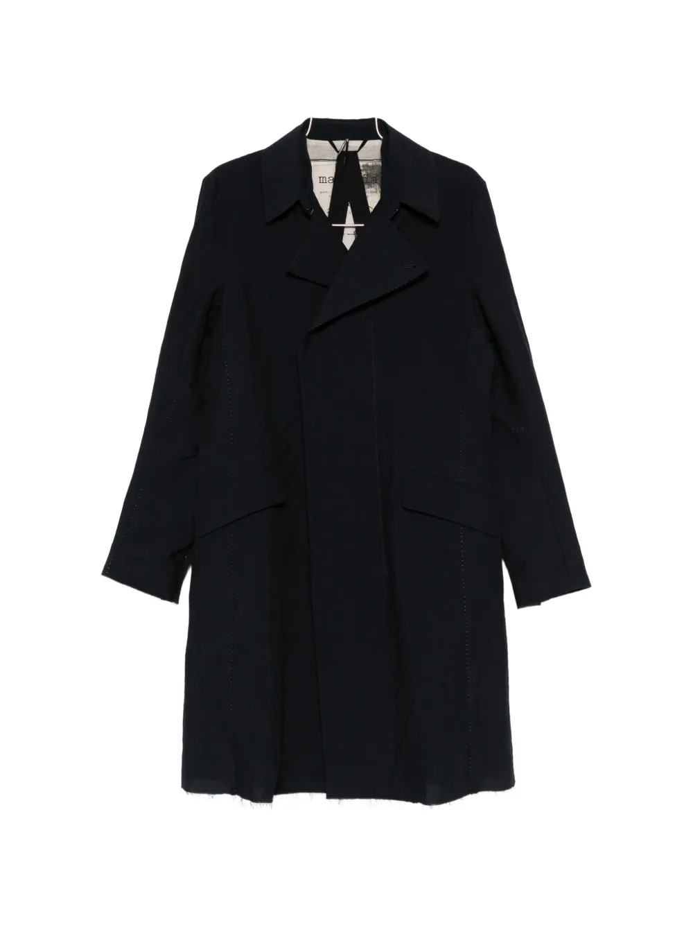 Masnada frayed coat - Blu