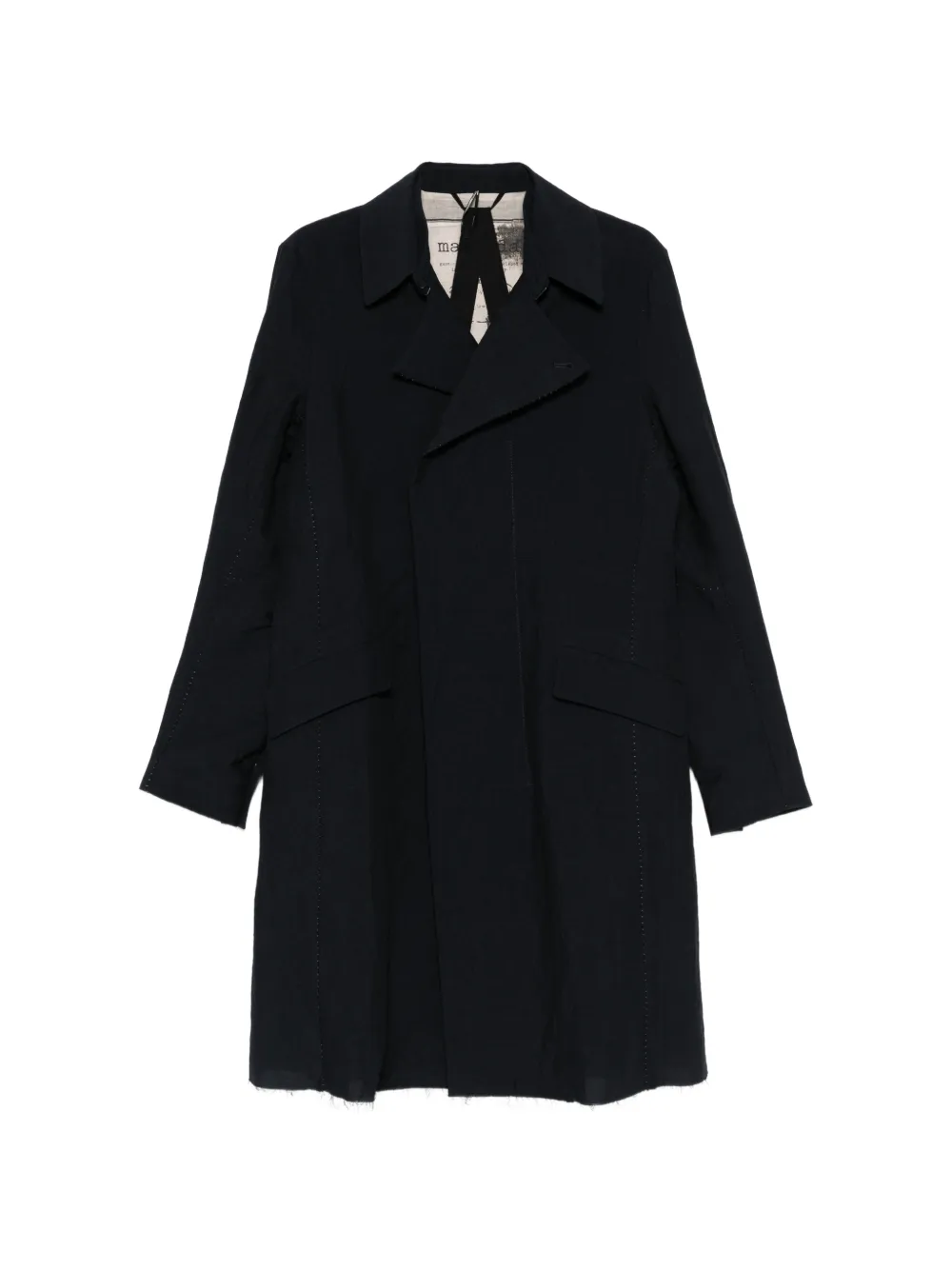Masnada frayed coat - Blu