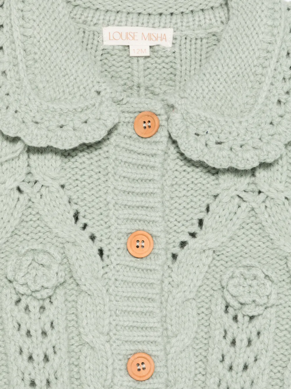  Louise Misha Kids Khellana Cardigan - Green 