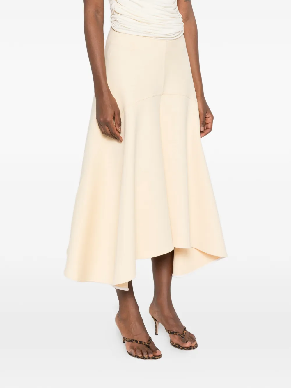  Plan C Asymmetric Skirt - Neutrals 