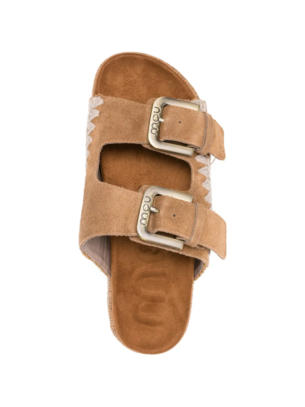 Mou buckle detail sandals Beige