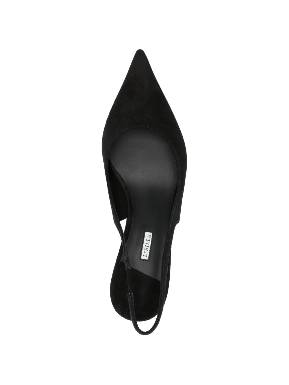 Le Silla Slingback pumps met puntige neus Zwart