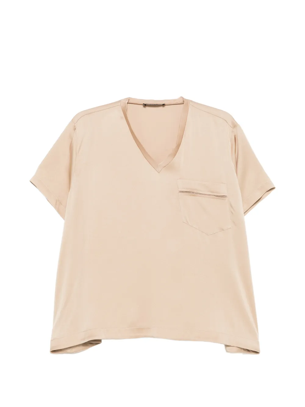 Fabiana Filippi V-neck T-shirt - Toni neutri