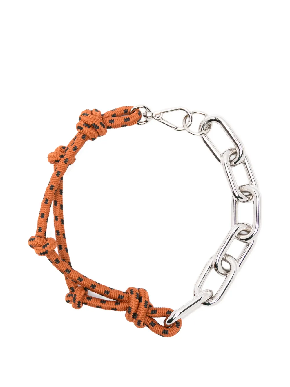 Plan C chain knotted neackaces - Argento