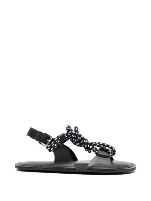 Plan C braided-yarn sandals