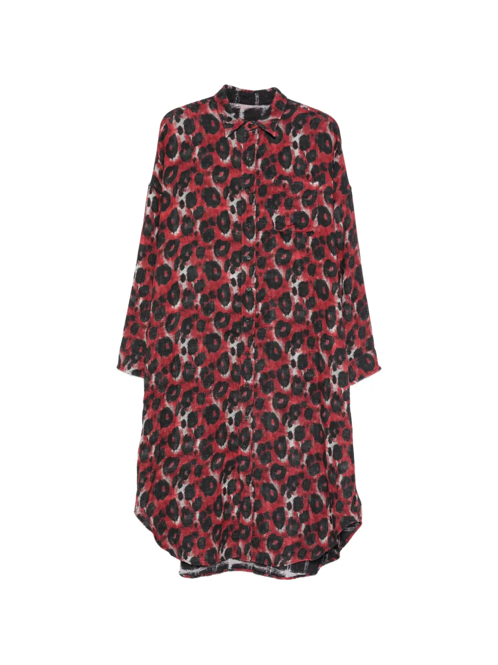 R13 printed reversible dress - Red