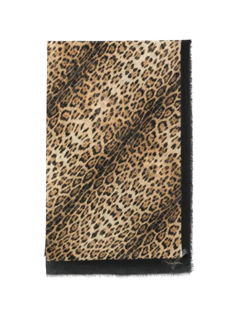 Roberto Cavalli leopard-print scarf