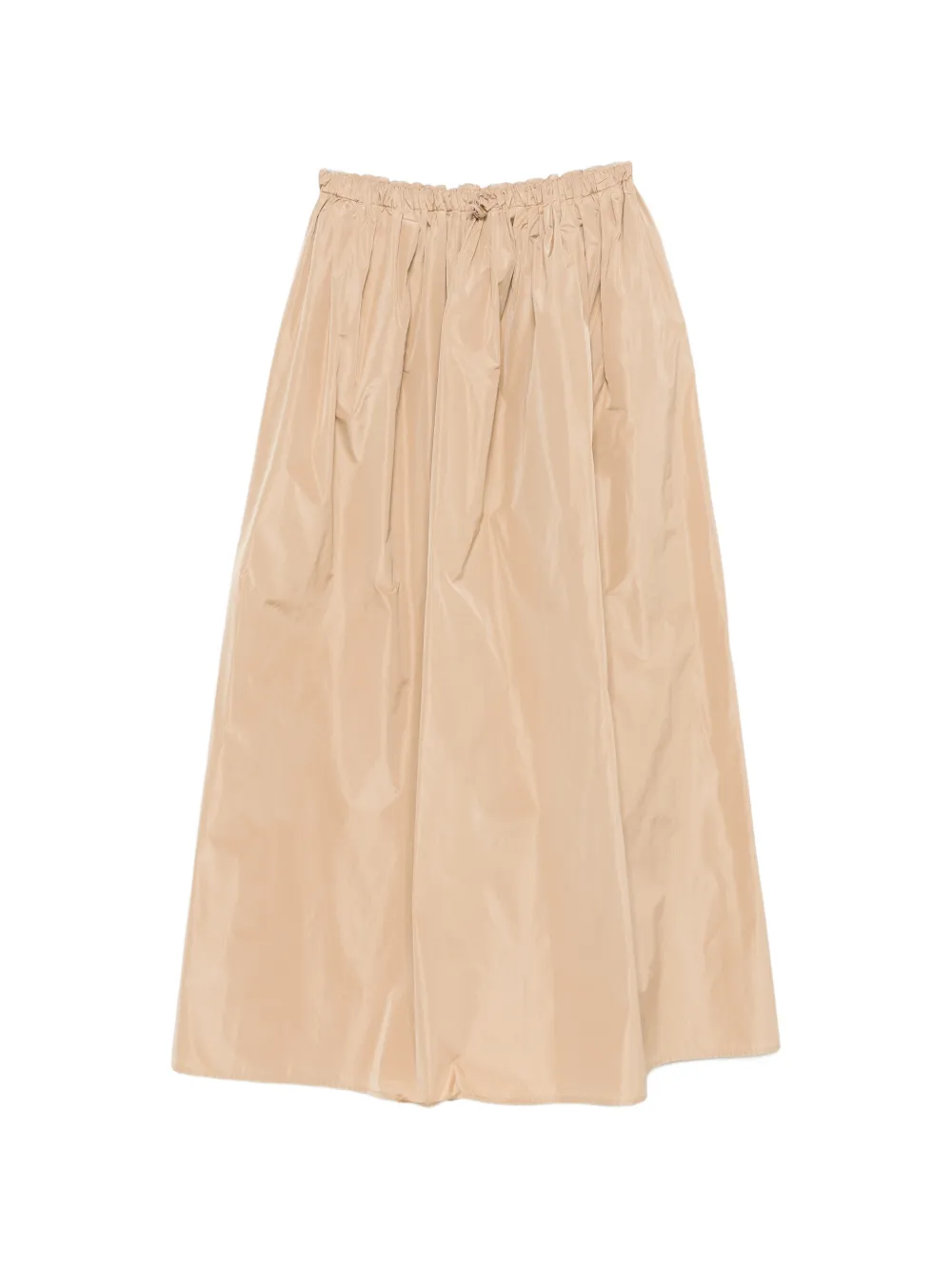 Fabiana Filippi drawstring gathered maxi skirt - Nude