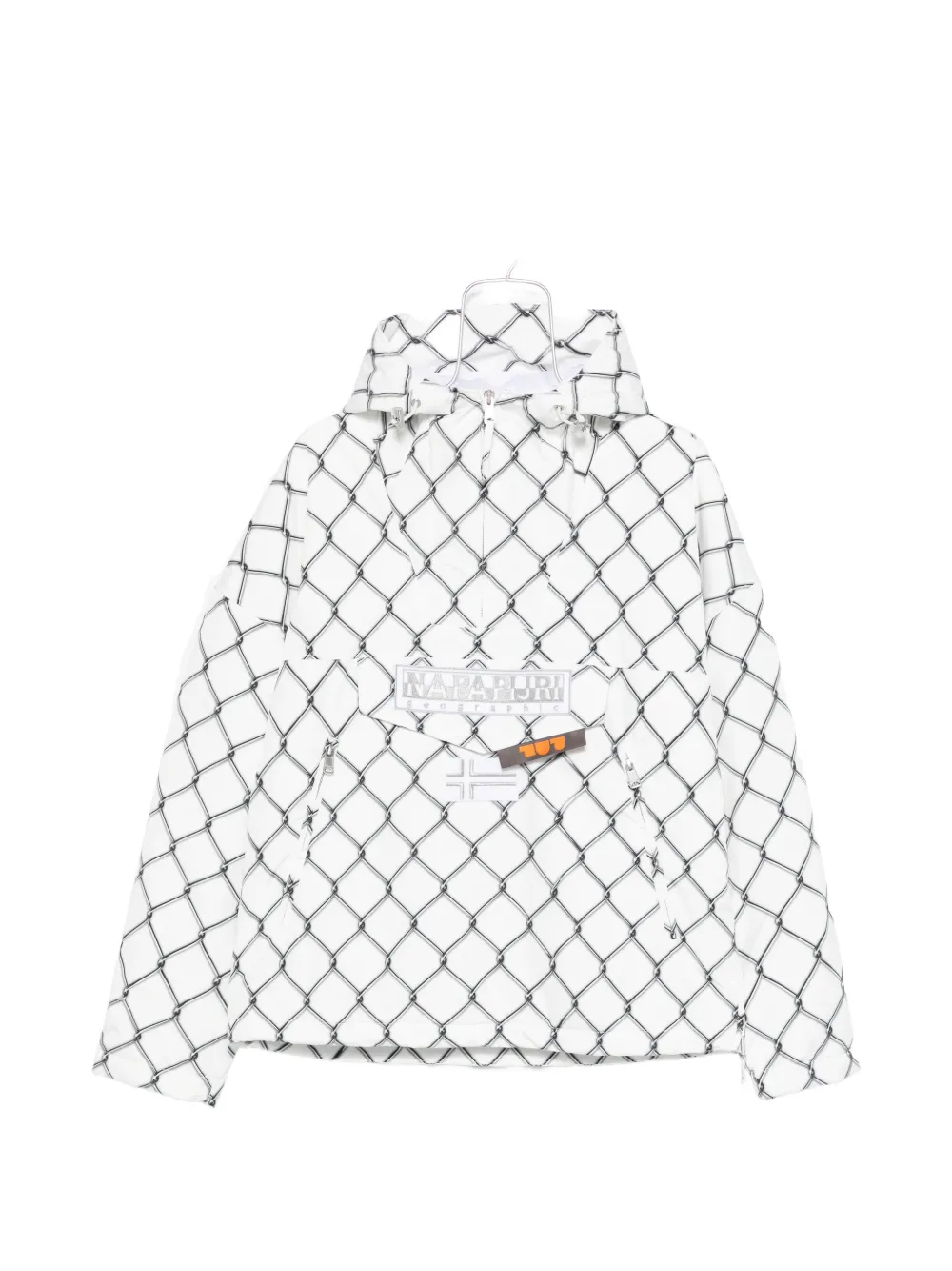 Napapijri graphic hooded coat - Bianco
