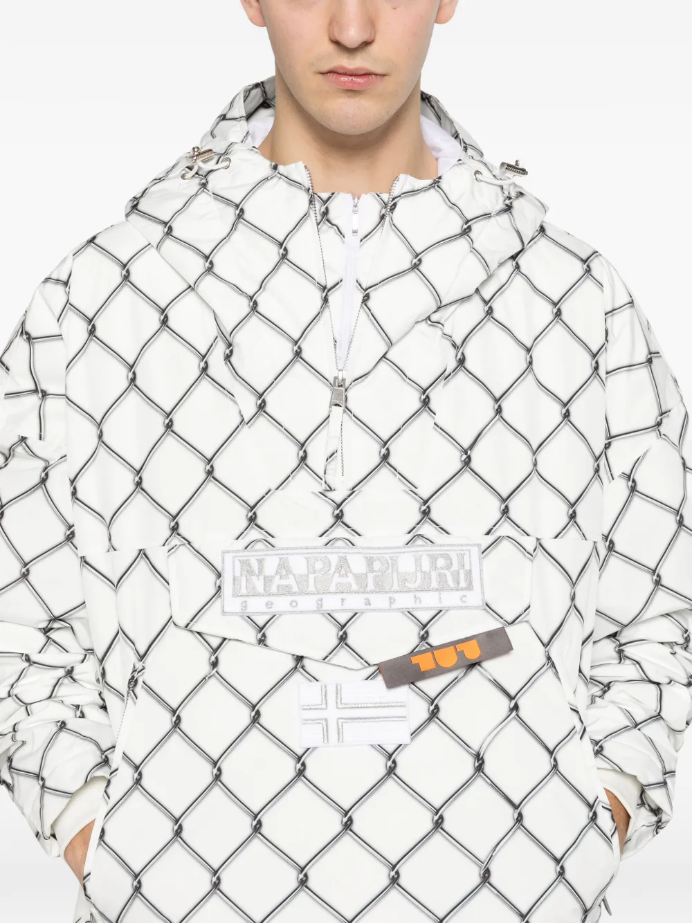 Graphic Hooded Coat