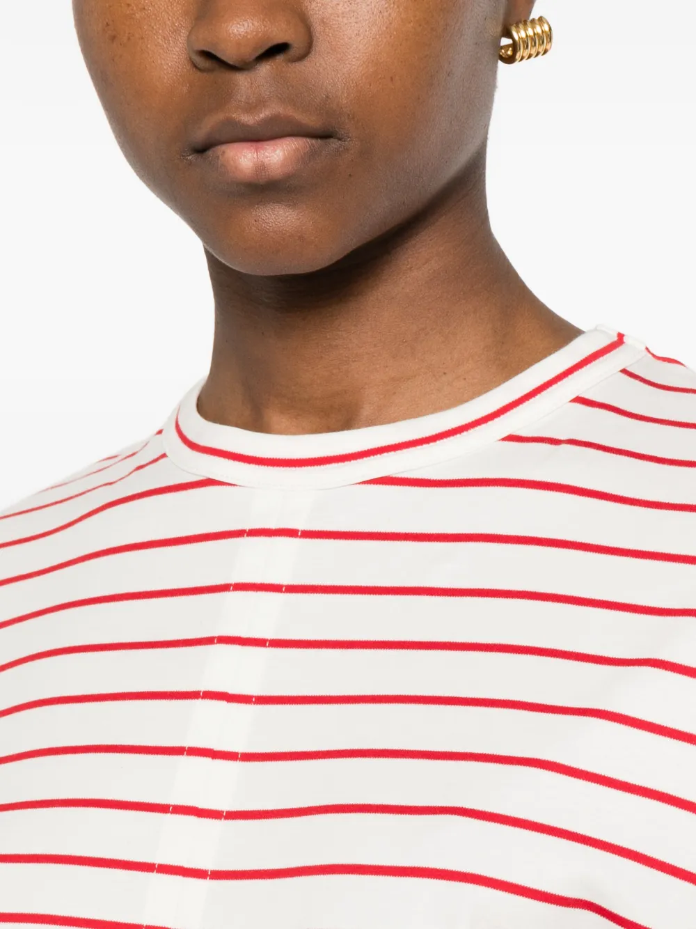 Plan C Gestreept T-shirt Wit
