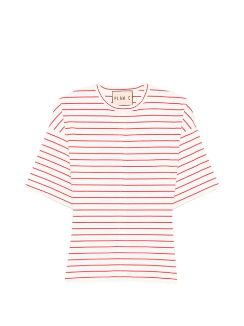 Plan C short-sleeve striped T-shirt