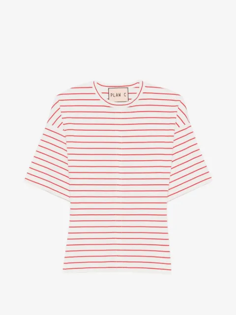 Plan C short-sleeve striped T-shirt
