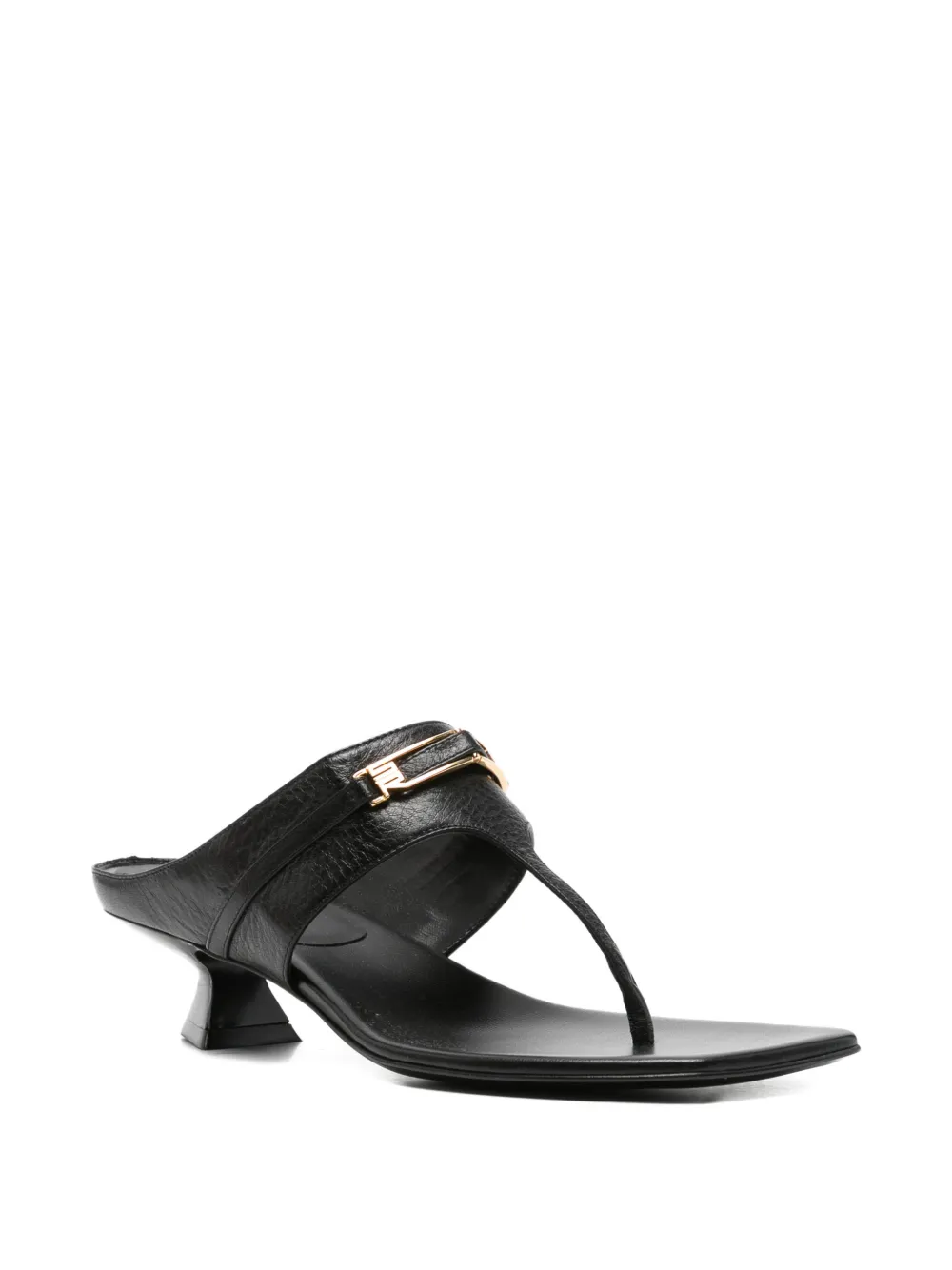 Sergio Rossi Sandalen met vierkante neus Zwart