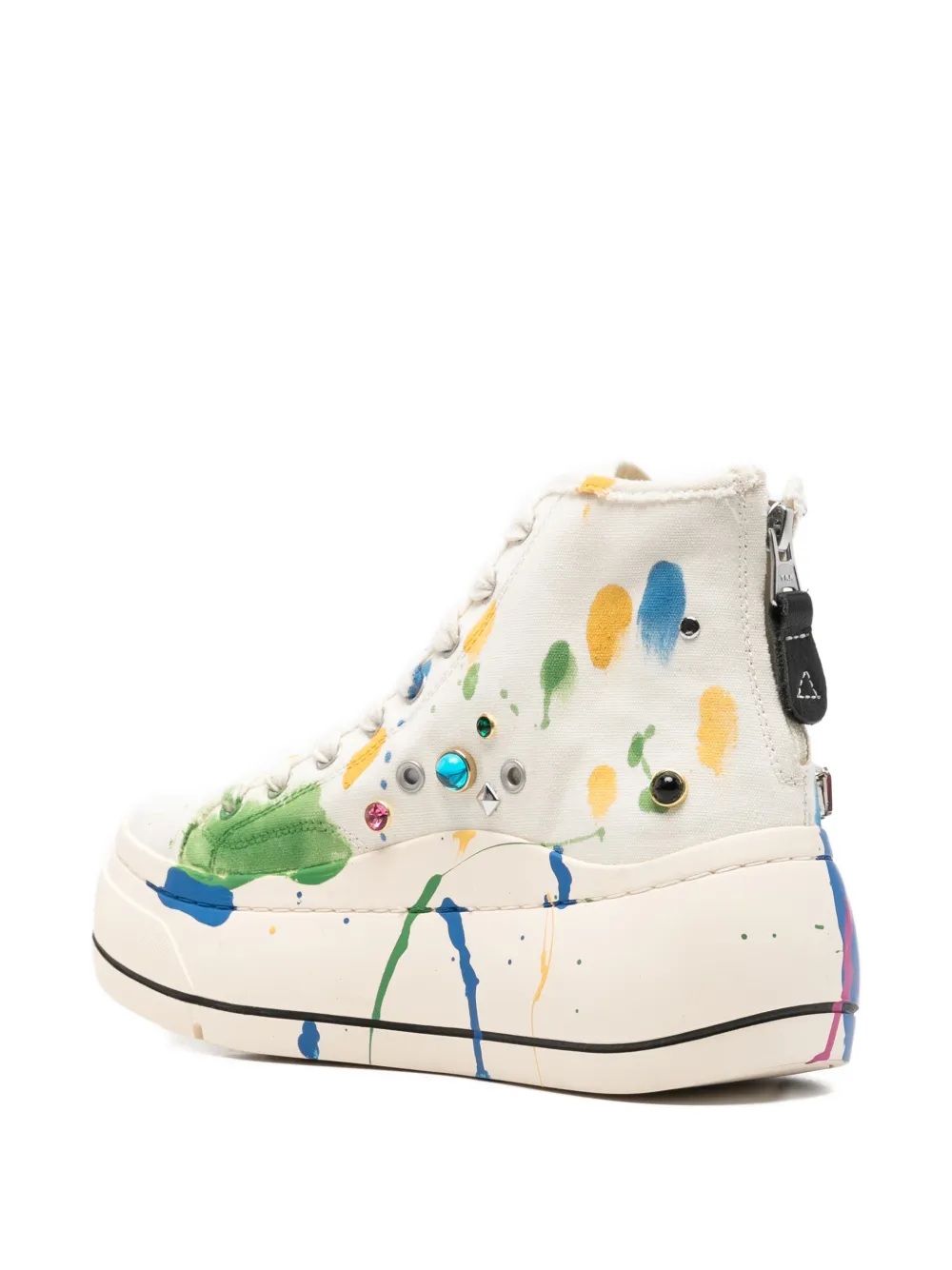 R13 Verfraaide sneakers Beige