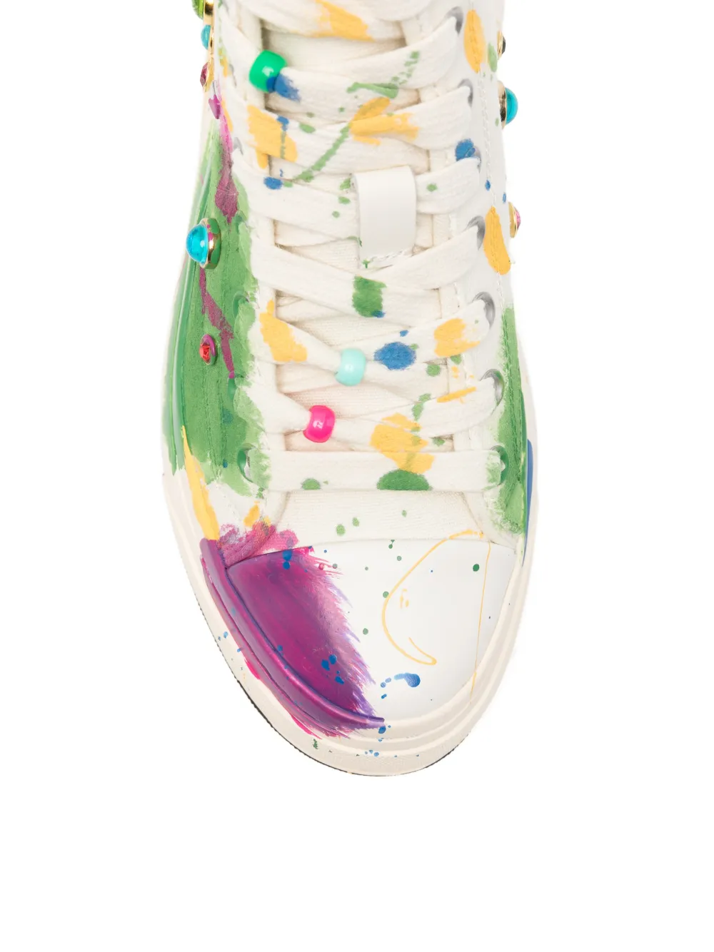 R13 Verfraaide sneakers Beige