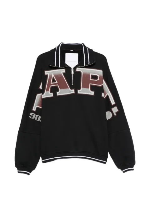 Napapijri half-zip striped-collar sweatshirt