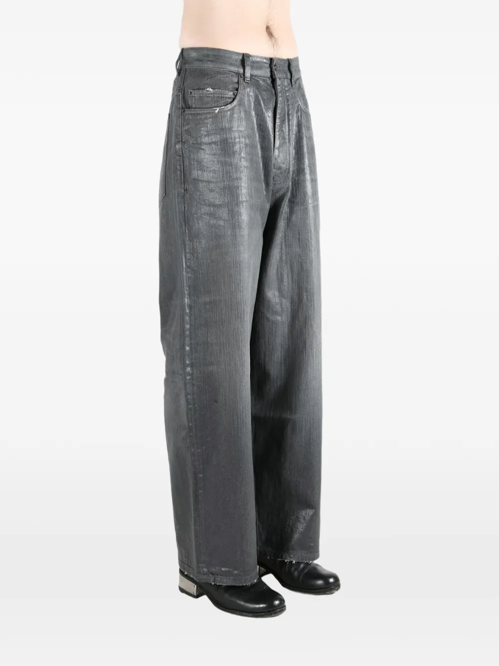 Balenciaga Broek met zak met knoopsluiting Grijs