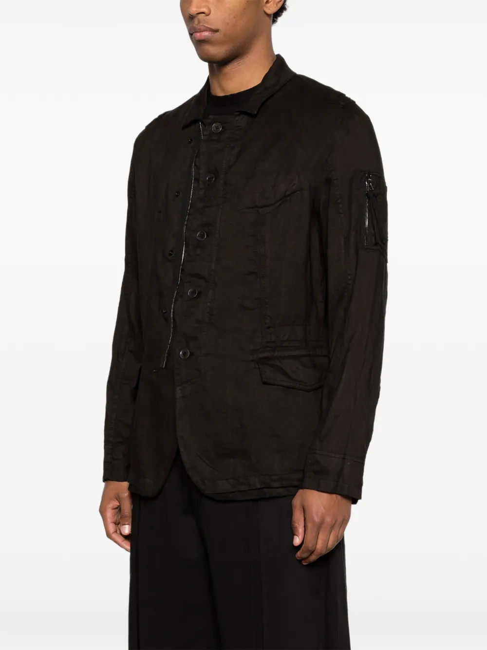  Masnada Pocket Zip Jacket - Black 