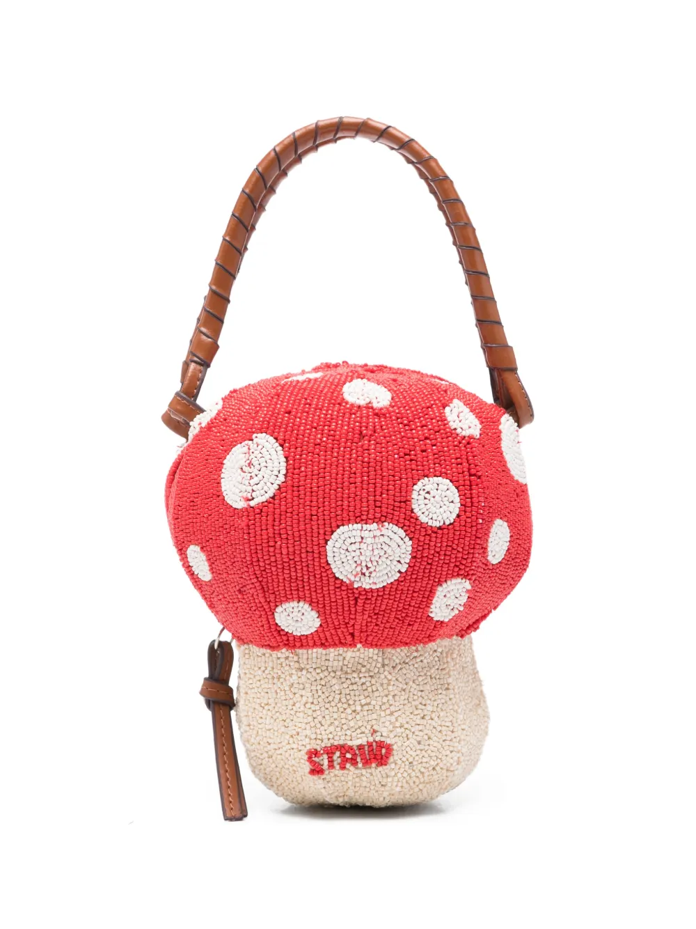 STAUD polka-dot mushroom tote bag - Rosso
