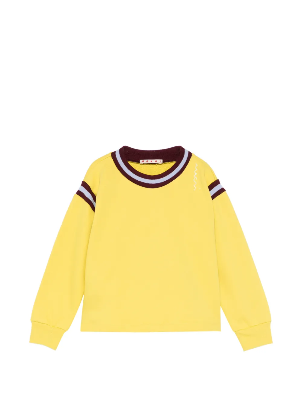 Marni Kids crew-neck sweatshirt - Giallo
