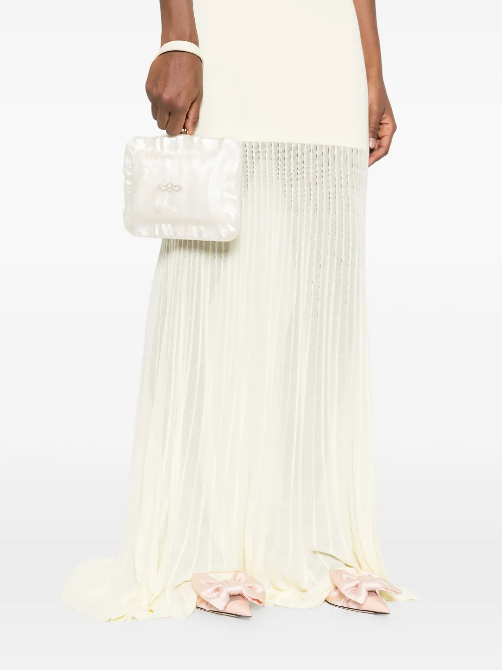  Simone Rocha Embellished Clutch Bag - White 