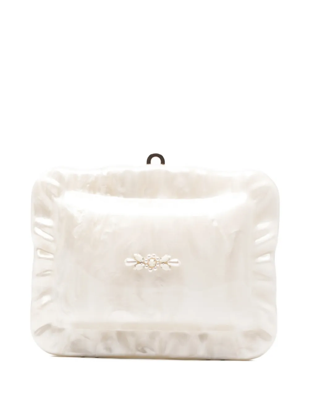 Simone Rocha embellished clutch bag - Bianco