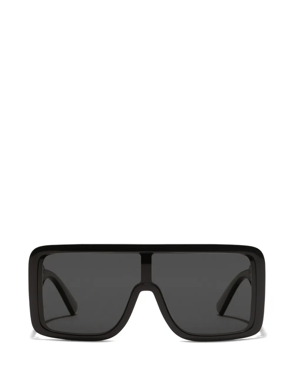 Dolce & Gabbana Eyewear logo rectangle-frame sunglasses - Nero