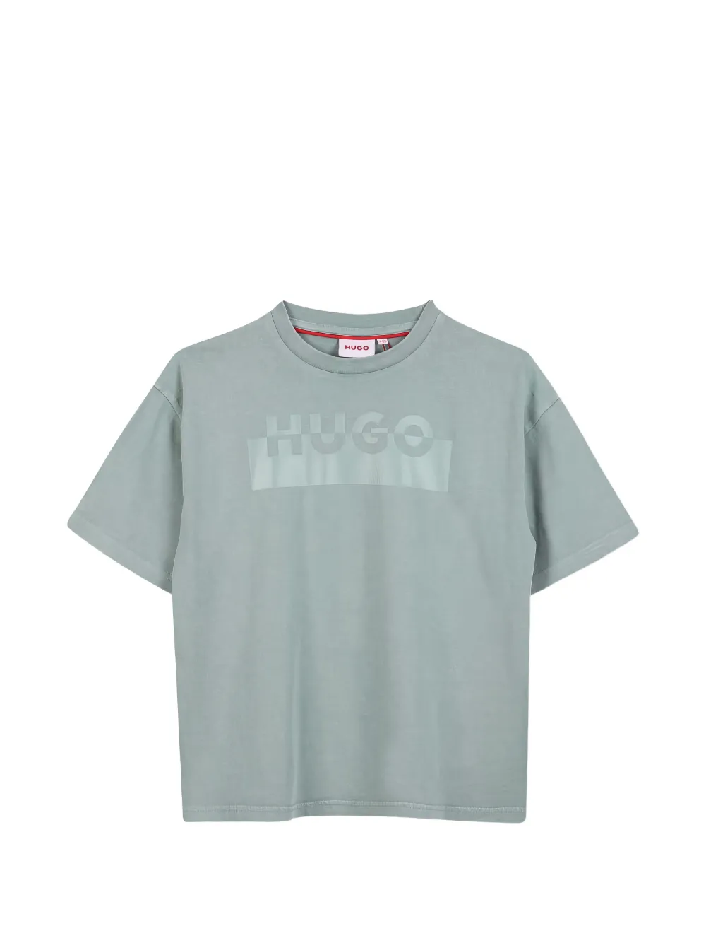 HUGO KIDS logo-print T-shirt - Blu