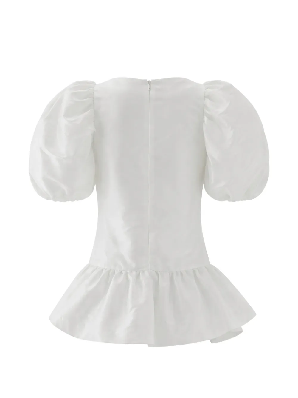 Alara Puff-Sleeve Ruffled Blouse