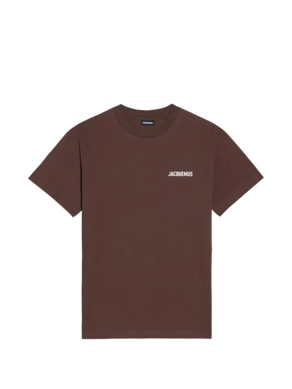 Jacquemus Camiseta Com Estampa De Logo | Marrom | FARFETCH BR
