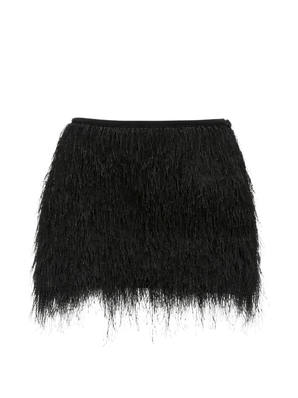 3.1 Phillip Lim fringed mini skirt - Nero