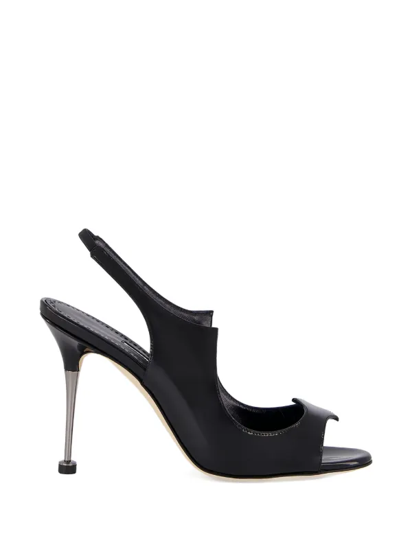 MANOLO BLAHNIK スリングバック パンプス ブラック Manolo Blahnik スリングバック パンプス | ブラック | FARFETCH JP