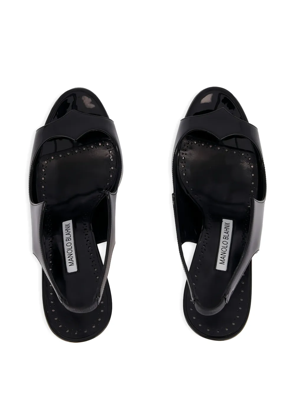 Manolo Blahnik slingback pumps Zwart