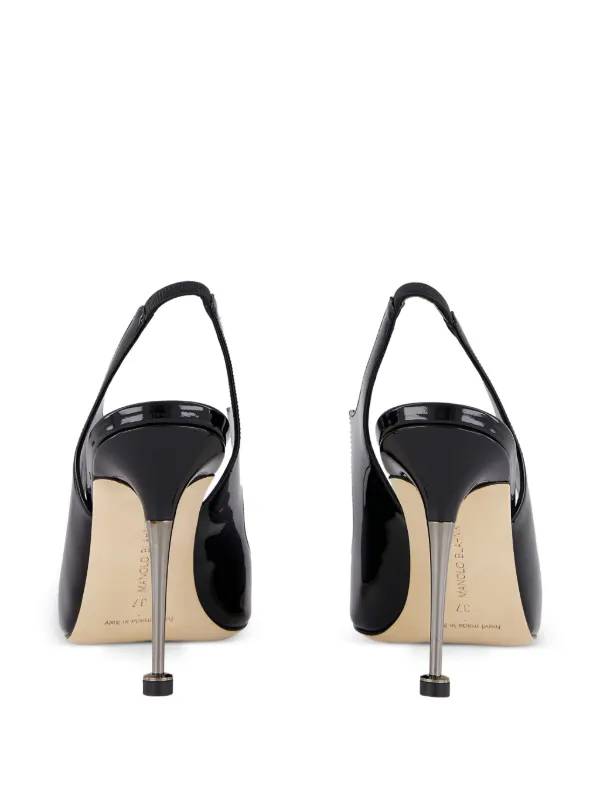 Manolo Blahnik スリングバック パンプス | ブラック | FARFETCH JP