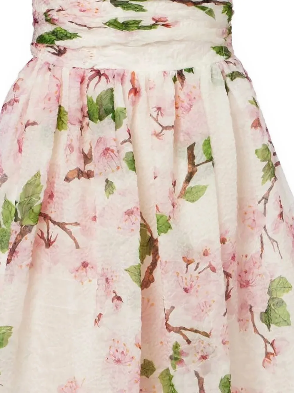 Oscar de la Renta Jurk met bloemenprint Beige
