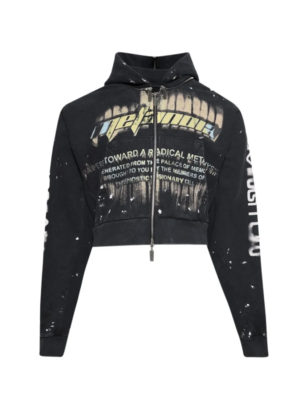 RRR123 zip-up radical rose jacket - Nero