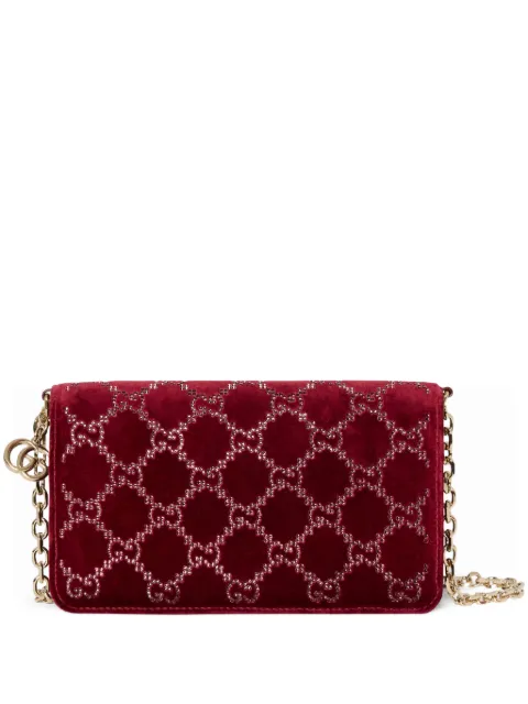 Gucci GG crystals wallet on chain