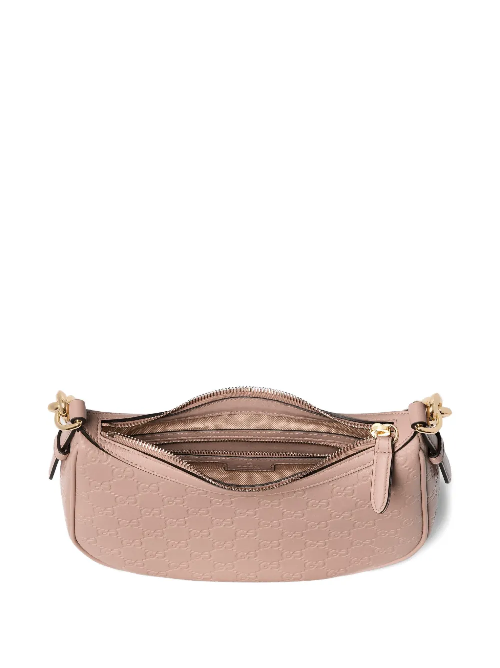 Gucci Medium schoudertas met ketting en logopatroon Roze