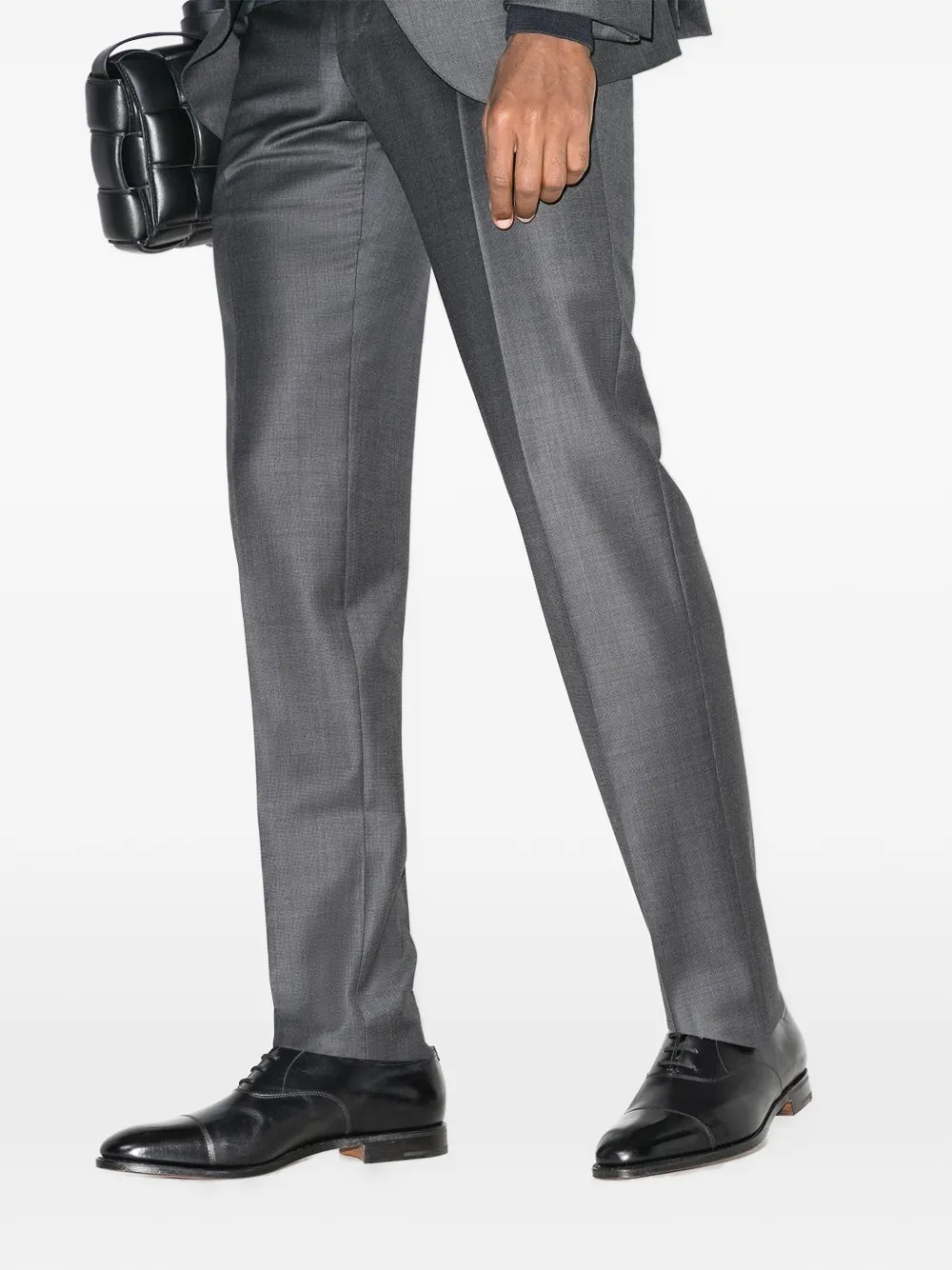 John Lobb Oxford veterschoenen met amandelvormige neus Zwart