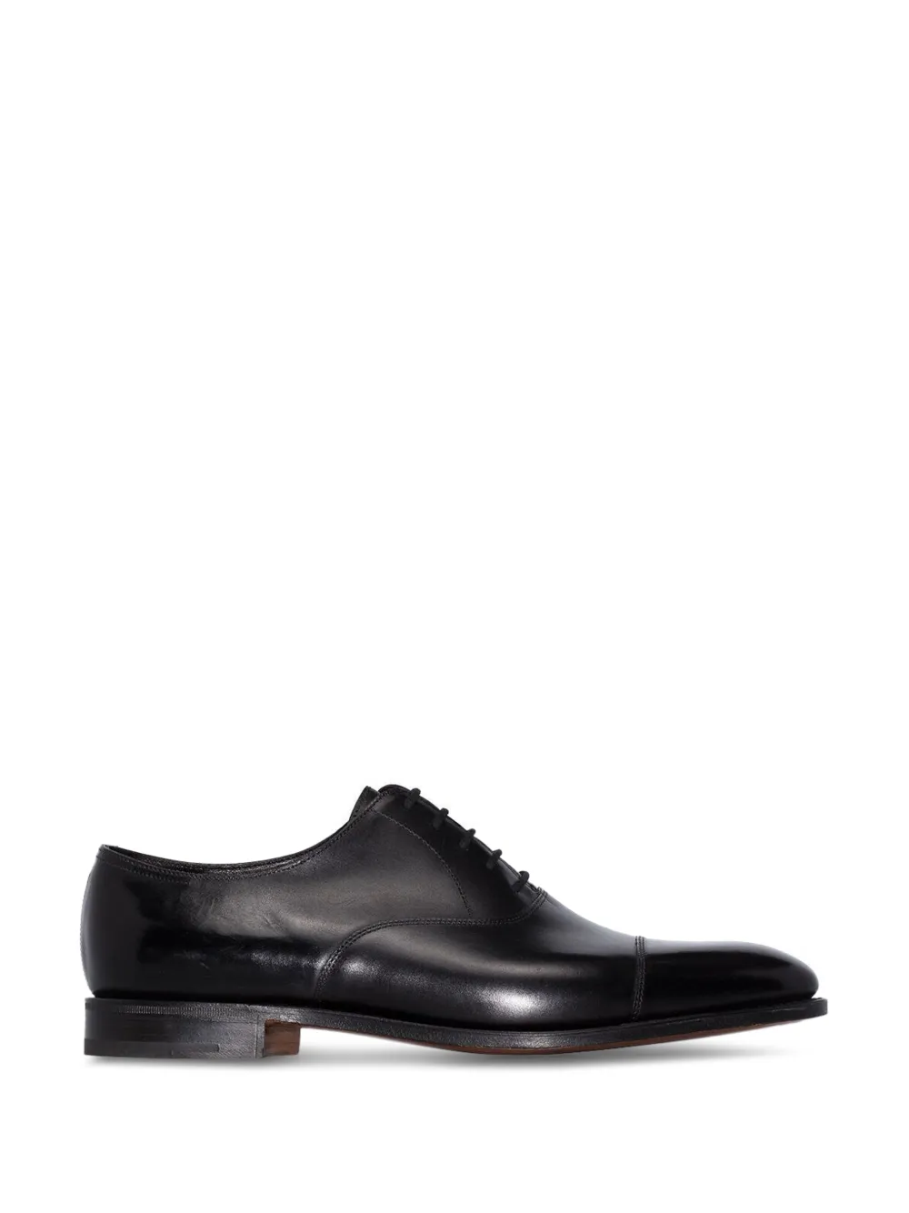 John Lobb Oxford veterschoenen met amandelvormige neus Zwart