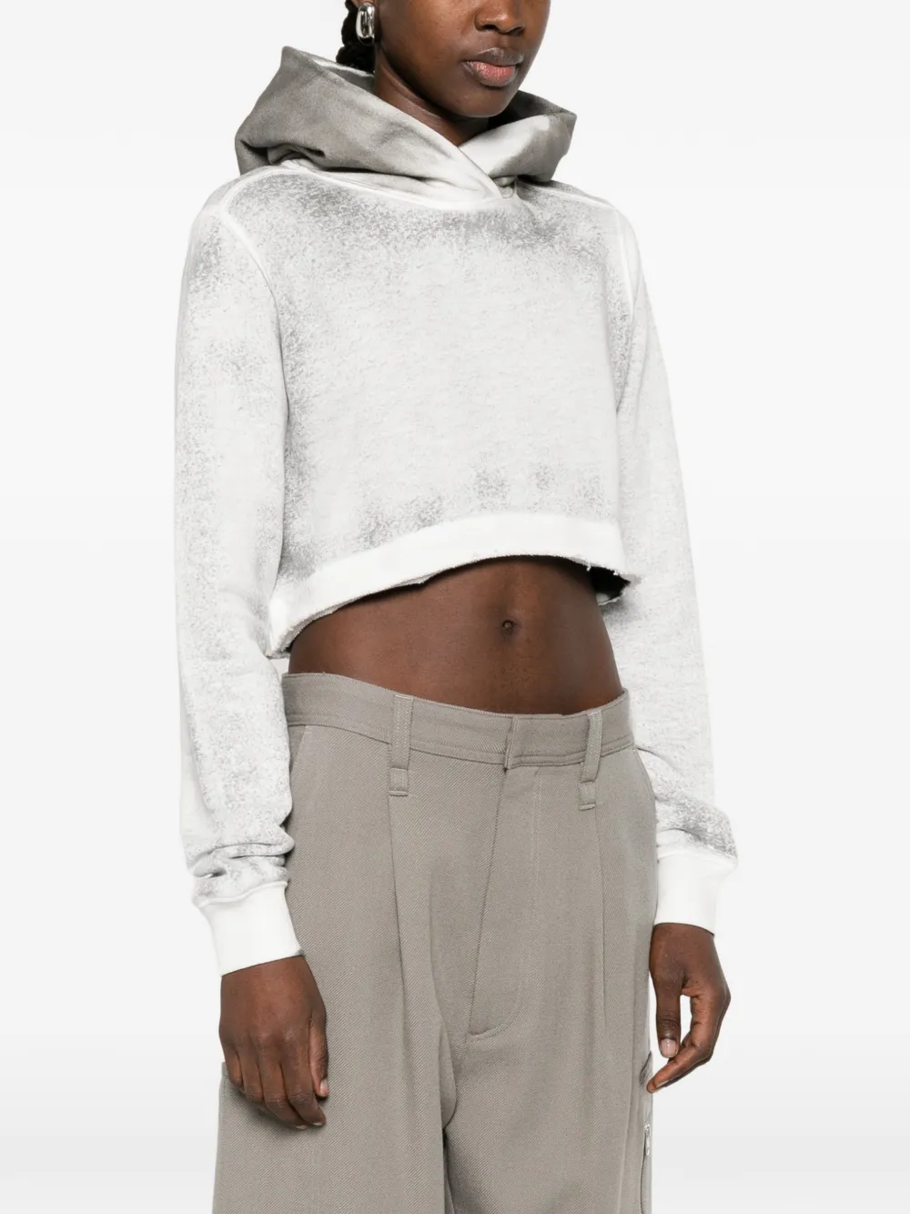  Thom Krom Hooded Knitted Top - Grey 